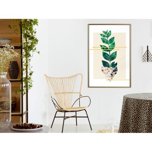 Affiche Murale Encadrée "perfectly Divided" 40 X 60 Cm Doré