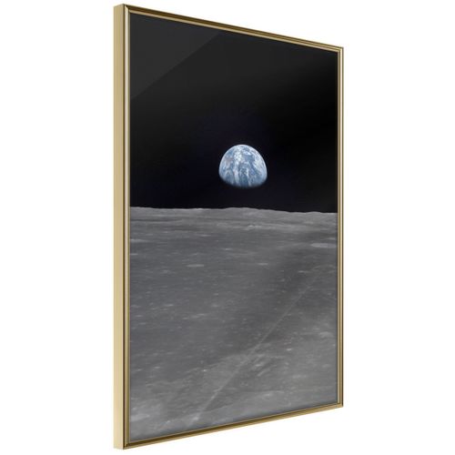 Affiche Murale Encadrée "longing" 40 X 60 Cm Doré