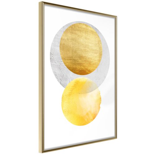 Affiche Murale Encadrée "eclipse" 30 X 42 Cm Doré