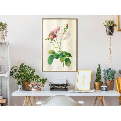 Affiche Murale Encadrée "romance I" 40 X 60 Cm Doré