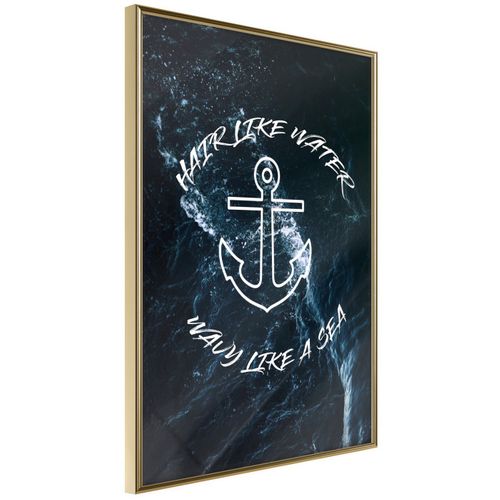 Affiche Murale Encadrée "sailors' Loved One" 30 X 42 Cm Doré