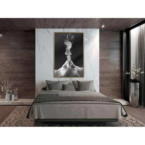 Affiche Murale Encadrée "feminine Coquetry" 40 X 60 Cm Doré