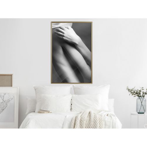 Affiche Murale Encadrée "touch" 40 X 60 Cm Doré