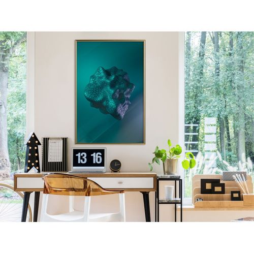 Affiche Murale Encadrée "sea Fossil" 40 X 60 Cm Doré