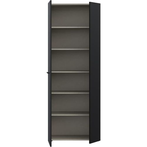 Armoire à Chaussures - Noir - 18 Paires - 68,7 X 36,5 X 181,1 Cm