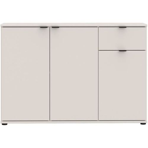 Commode - Ganymede - 3 Portes - 1 Tiroir - Sable - 119,8 X 34,1 X 82,3 Cm