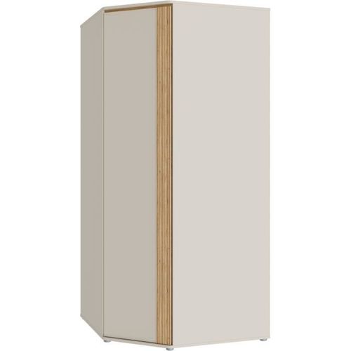 Armoire D'angle - Wexlin - Sable / Chene - 1 Porte Battante - 92,2 X 92,2 X 193,7 Cm