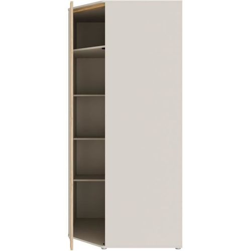 Armoire D'angle - Wexlin - Sable / Chene - 1 Porte Battante - 92,2 X 92,2 X 193,7 Cm