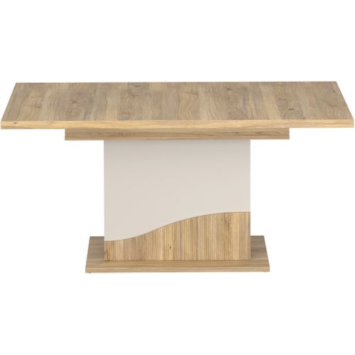 Table à Manger - Poem - Extensible - Rectangulaire - Sable / Chene - 8 Personnes - 160-200 X 90 X 7