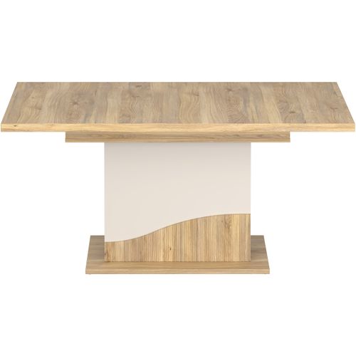 Table à Manger - Poem - Extensible - Rectangulaire - Sable / Chene - 8 Personnes - 160-200 X 90 X 7