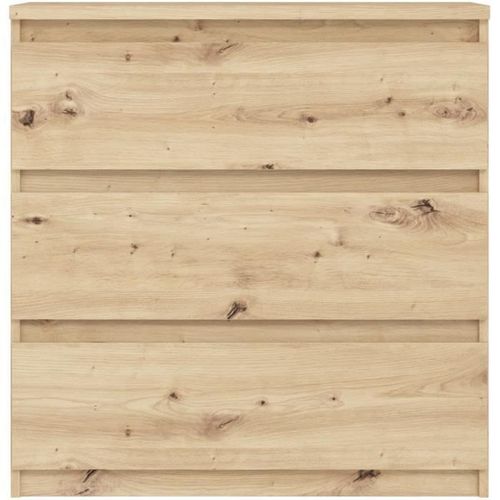 Commode Chelsea 3 Tiroirs L 77,2  X P 42  X H 79,9   Décor Chene Artisan