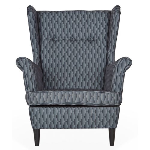 Fauteuil à Oreilles Ari Print — Style Scandinave, De Coutures Matelassées Et Imprimé 3d