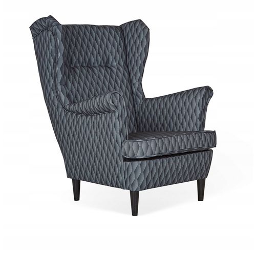 Fauteuil à Oreilles Ari Print — Style Scandinave, De Coutures Matelassées Et Imprimé 3d