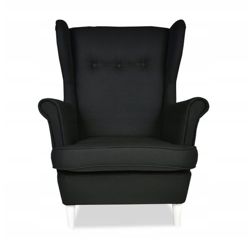 Fauteuil à Oreilles Ari - Design Scandinave Élégant En Noir