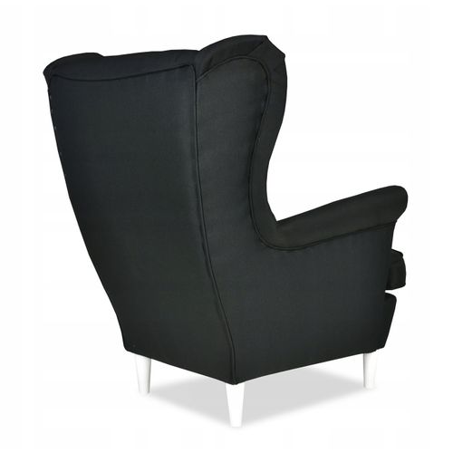 Fauteuil à Oreilles Ari - Design Scandinave Élégant En Noir