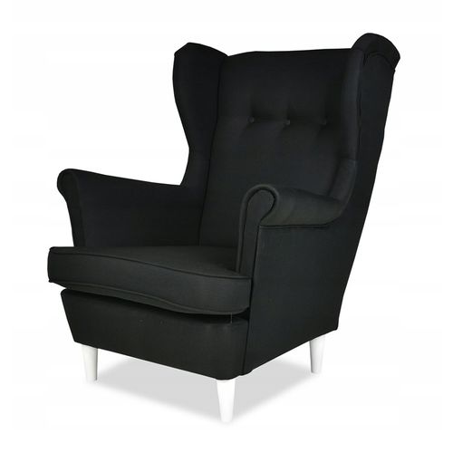 Fauteuil à Oreilles Ari - Design Scandinave Élégant En Noir
