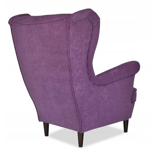 Fauteuil à Oreilles Ari — Style Scandinave, Violet, Élégant Et Confortable