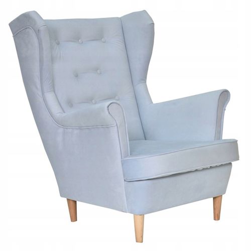 Fauteuil à Oreilles Diana, Style Scandinave, Bleu — Cadeau Pour Une Fête Prénatale