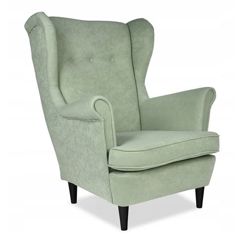 Fauteuil à Oreilles Ari Au Style Scandinave, Vert Pistache/menthe Pastel