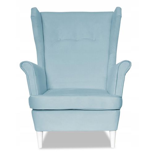 Fauteuil à Oreilles Ari — Design Scandinave Par Bleu Pastel (boy Blue)