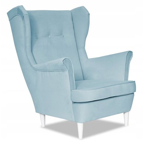 Fauteuil à Oreilles Ari — Design Scandinave Par Bleu Pastel (boy Blue)
