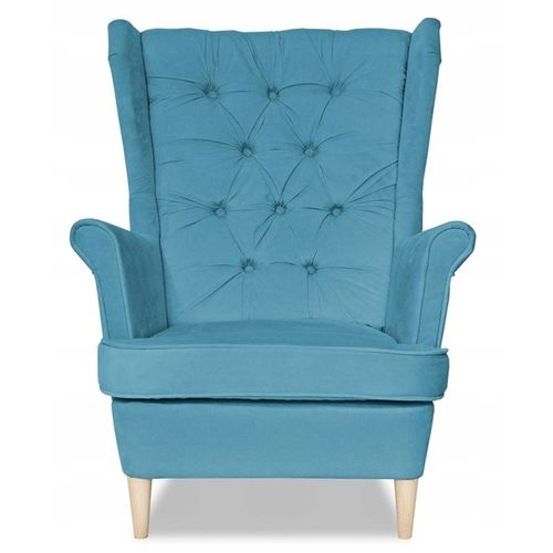 Fauteuil à Oreilles Gaja Scandinave Turquoise — Fauteuil D'allaitement Pour Enfants