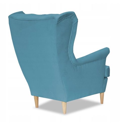 Fauteuil à Oreilles Gaja Scandinave Turquoise — Fauteuil D'allaitement Pour Enfants