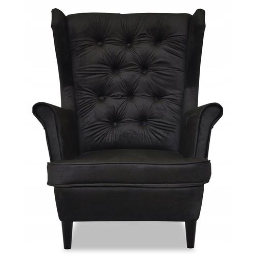 Fauteuil à Oreilles Gaja, Style Scandinave — Graphite Foncé, Pour Homme