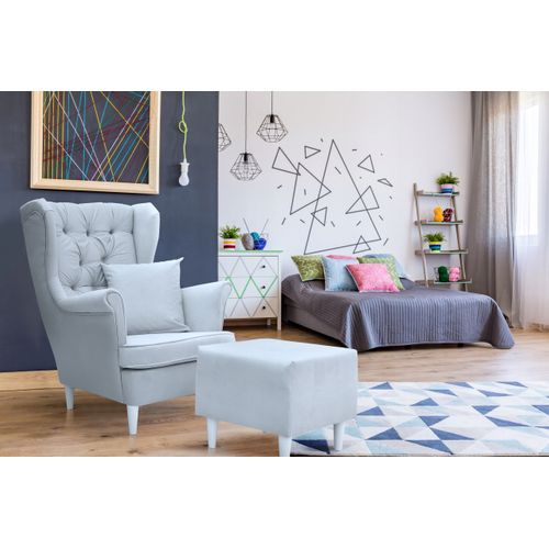 Fauteuil à Oreilles Gaja, Style Scandinave — Graphite Foncé, Pour Homme