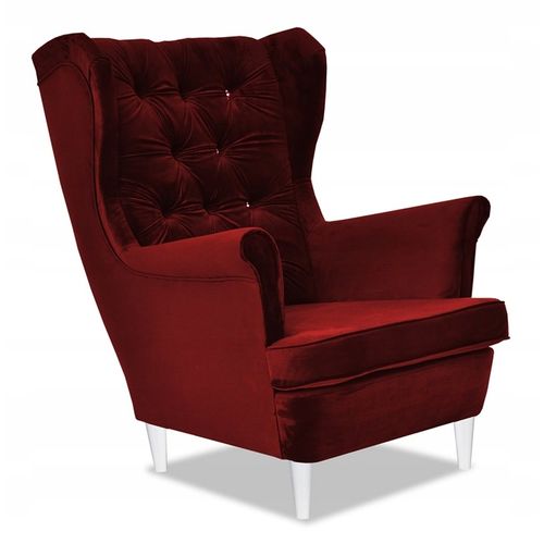 Fauteuil à Oreilles Gaja — Style Scandinave — Orné De 18 Cristaux Swarovski