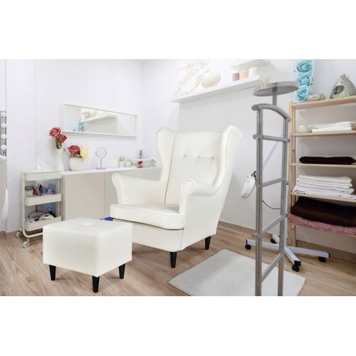 Fauteuil à Oreilles Carol — Style Scandinave, Turquoise/bleu Océan