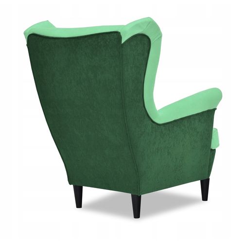 Fauteuil Scandinave à Oreilles Ari Duo — Vert Pistache/céladon