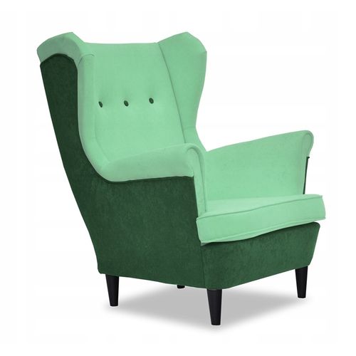 Fauteuil Scandinave à Oreilles Ari Duo — Vert Pistache/céladon