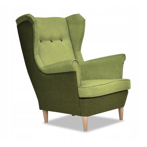 Fauteuil Scandinave à Oreilles Ari Duo, Vert Céladon