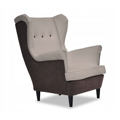 Fauteuil à Oreilles Ari Duo — Style Scandinave, Beige, Confortable