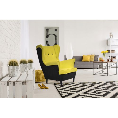 Fauteuil à Oreilles Ari Duo — Style Scandinave, Beige, Confortable