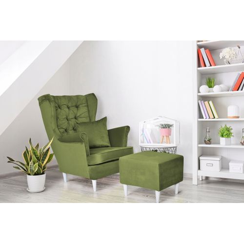 Fauteuil à Oreilles Ari — Style Scandinave Classique, Anthracite, Pour Réception