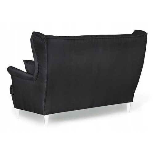 Canapé Ari Scandinave à Oreilles, Non Convertible, Par — Velours Noir