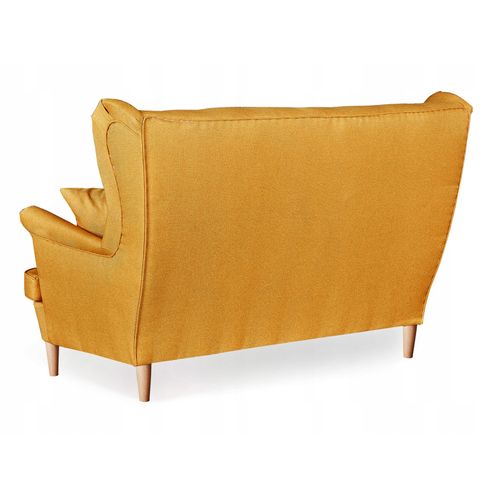 Canapé Scandinave à Oreilles Ari, Non Convertible — Jaune Melon