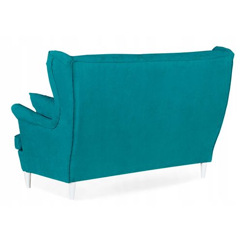 Canapé à Oreilles Ari, Style Scandinave, Non Convertible, En Velours Turquoise