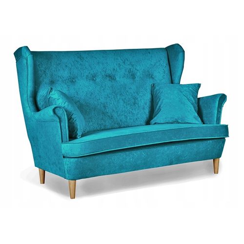 Canapé/sofa Scandinave Ari à Oreilles, Non Convertible, Bleu
