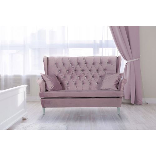 Canapé/sofa Scandinave Ari à Oreilles, Non Convertible, Bleu