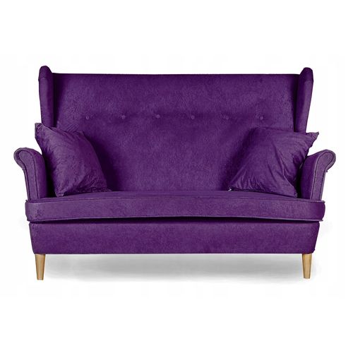 Canapé Ari à Oreilles — Style Scandinave, Non Convertible — Violet