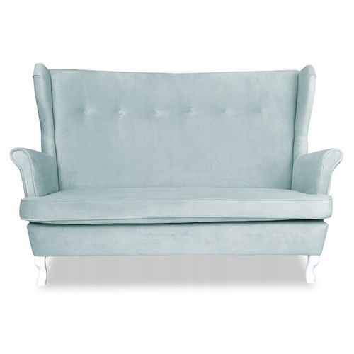 Canapé à Oreilles Ari, Style Scandinave, Non Convertible, Bleu Ciel