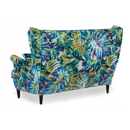 Canapé à Oreilles Ari Print, Style Scandinave, Non Convertible, Motif Feuilles