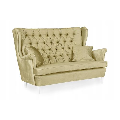 Canapé Scandinave à Oreilles Gaja Non Convertible, Beige Crème