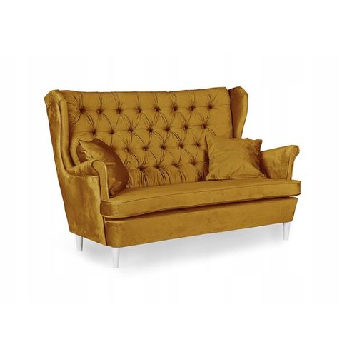 Canapé à Oreilles Gaja, Style Scandinave, Non Convertible, Moutarde