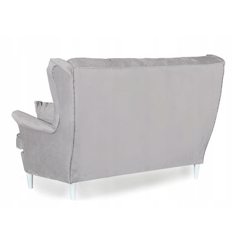 Canapé à Oreilles Gaja, Style Scandinave, Non Convertible, Gris Clair