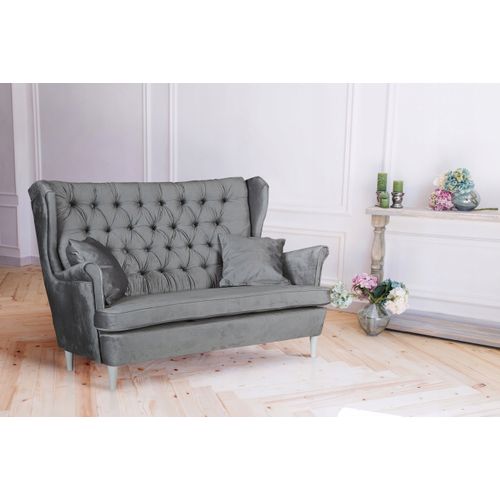 Canapé Scandinave Gaja à Oreilles — Non Convertible — Vert Menthe