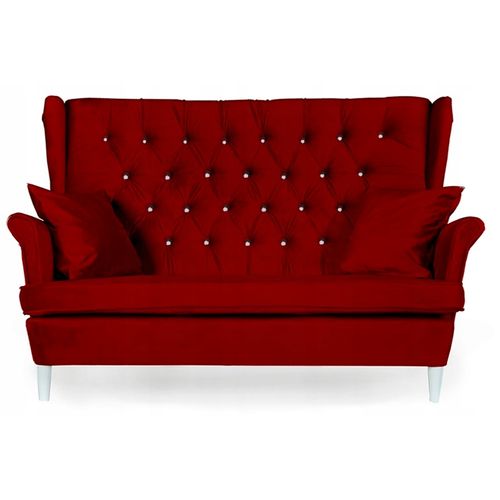 Canapé Gaja Scandinave à Oreilles (non Convertible) — Rouge